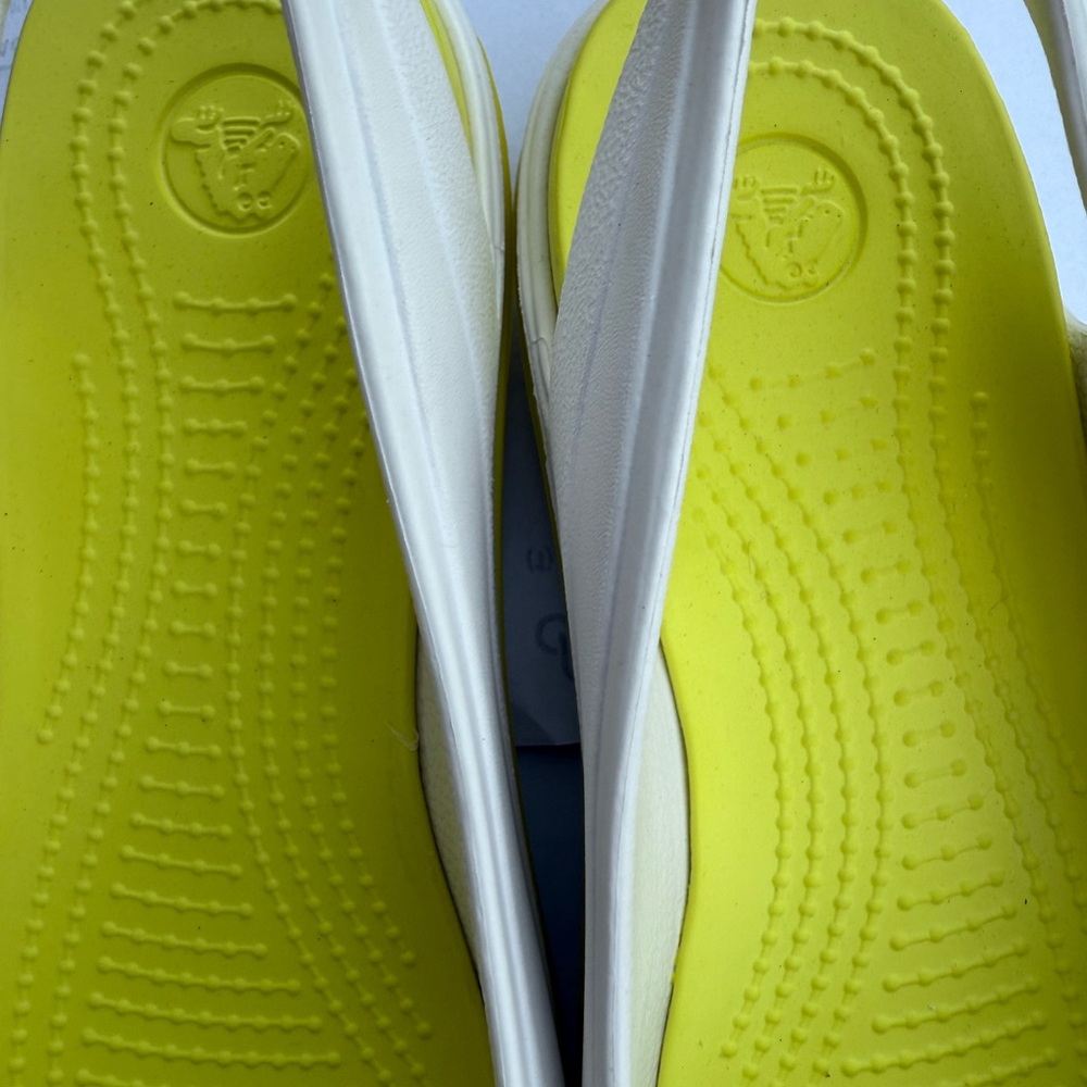 Women’s White Slip On Crocs - Picture 4 of 6